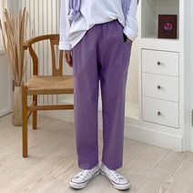 슈가펀 여성용 리니스 와이드 밴딩 팬츠