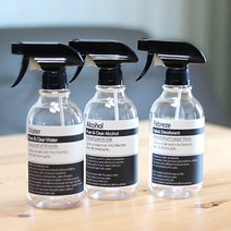 로맨틱노벰버 블랙건 분무기 투명 520ml 3p 세트, 라벨2화이트, 1세트