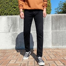 머시따 남성용 슬림일자 히든밴딩 코튼 면바지