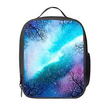 파라다이소 우주 행성 디자인 보온 보냉 토트 크로스백 도시락 가방, 09