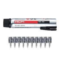 힐티 타정기용 가스캔 GC42 + 콘크리트 핀 연발 20mm X-C G3 MX 1200p 세트, 1세트