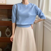 여성용 런게틸 베이직 셔링 니트 cpnt4394k32