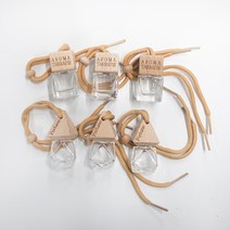 지안네이처 차량용 디퓨저 발향 용기 우드캡 5ml x 3p + 삼각 우드캡 8ml x 3p 세트, 혼합색상