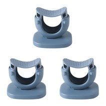 에버하우스 데일리 접착식 청소도구 걸이 FREE, 블루, 3개