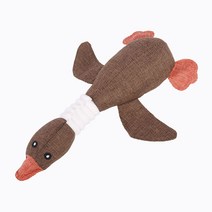 오리 봉제인형 강아지 장난감 RD_1641, 브라운, 1개