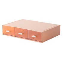 미니플 파스텔 데스크 정리 수납장 C, 핑크, 1단