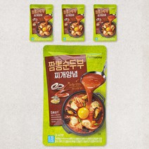 풀무원 짬뽕순두부찌개 양념, 140g, 4입
