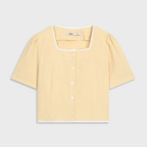 미쏘 스퀘어넥 레이스 블라우스