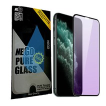 네고 퓨어 강화유리 휴대폰 액정보호필름 4D 풀커버 블랙 0.21mm, 1개