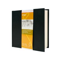 하네뮬레 D & S 양장 스케치북 블랙 정방 140g, 25 x 25 cm, 80매