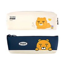 카카오프렌즈 모던st 미니 삼각 필통 + 사각필통 문구세트, 네이비 라이언(삼각 필통), 라이언(사각 필통), 1세트