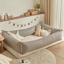 순면 가드 범퍼 쿠션 커버 솜 세트, 피아제 브라운