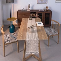 홈 인테리어 장식 식탁 레이스 테이블 러너, C, 25 x 240 cm