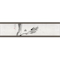 빈테리어 전통 수묵화 테이블 러너, 07, 50 x 180 cm