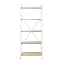 노바리빙 테트 5단 책장 선반, 화이트