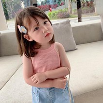 여아용 크루넥 나시 티셔츠 CCW33GTS91