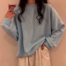 짜임새 있는 솜사탕 캔디 임산부 맨투맨