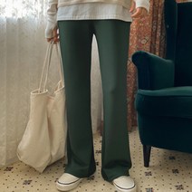 여성용 비스코스 부츠컷 트레이닝팬츠