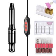 퍼니네일 네일드릴머신 세트 F6, 1세트, 블랙