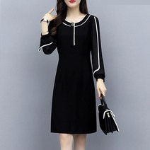 MA 라인포인트 심플 미시 원피스