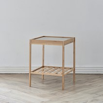 앳홈 스퀘어 미니 협탁, 원목