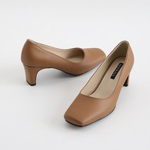 잭앤질 여성용 수제화 스퀘어라인 펌프스 6cm JA2130