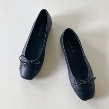 슈가펀 여성용 코지 리본 플랫슈즈 1cm