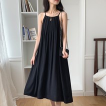 메리로지 백트임 끈조절 플리츠 롱 원피스