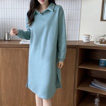 후니네 란드 임산부 기모 원피스