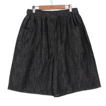 플레이즈 남성용 린넨 워싱 5부 밴딩 반바지