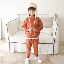 로로샤 아동용 테드 기모 상하세트