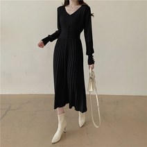 루나걸 에드안 니트 롱 원피스