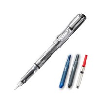 LAMY 비스타 만년필 컨버터 세트, F, 만년필(투명), 케이스(랜덤발송)