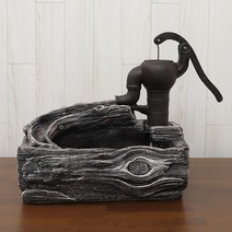 통나무 실내 인테리어 분수, 혼합색상