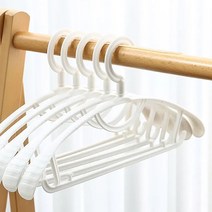 프랑온드 미끄럼방지 늘어남방지 플라스틱 정장 옷걸이, 화이트, 20팩
