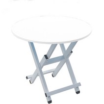 심플 원형 접이식 테이블 대 ZZ013, 화이트