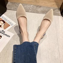 루비코코 하객 낮은굽 발편한 여성미들힐 펌프스