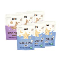 엘빈즈 유기농 라이스팝 미니 백미 3p + 흑미 3p, 1세트, 백미맛, 흑미맛