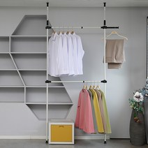 누구나 퀵 행거 2단, 화이트, 1개