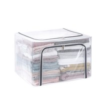 인블룸 PVC 대용량 접이식 리빙박스 100L, 1개, 투명