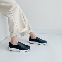 여성용 프리센스 스티치 통굽 슬립온 4cm
