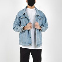 더간지 남성용 스탠다드핏 후드 탈부착 청자켓