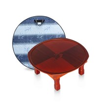 남원목기공예사 창공 모던 모자이크 장미 2.5 75cm + 3중 누빔 상커버, 체리(상), 파랑색(커버)