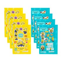 미니언즈 DIY 노트 2종 x 4p 세트, 블루, 옐로우, 1세트
