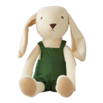 화음베베 토끼 슈슈 애착인형, 그린 멜빵 바지