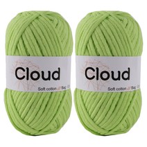 마마니트 클라우드 뜨개실, 25 라임, 2개