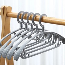 프랑온드 미끄럼방지 늘어남방지 플라스틱 정장 옷걸이, 그레이, 20팩