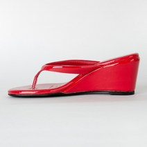 쿠키세븐 에나멜 웨지힐 플립플랍 쪼리 A0998