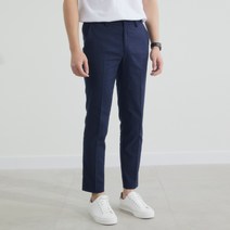 남성용 쿨맥스 슬림핏 스판 기장 팬츠 1단계