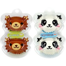 키친구 아기팬더 반찬컵 16p + 곰돌이 반찬컵 16p 세트, 1세트